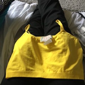 Yellow crop top!